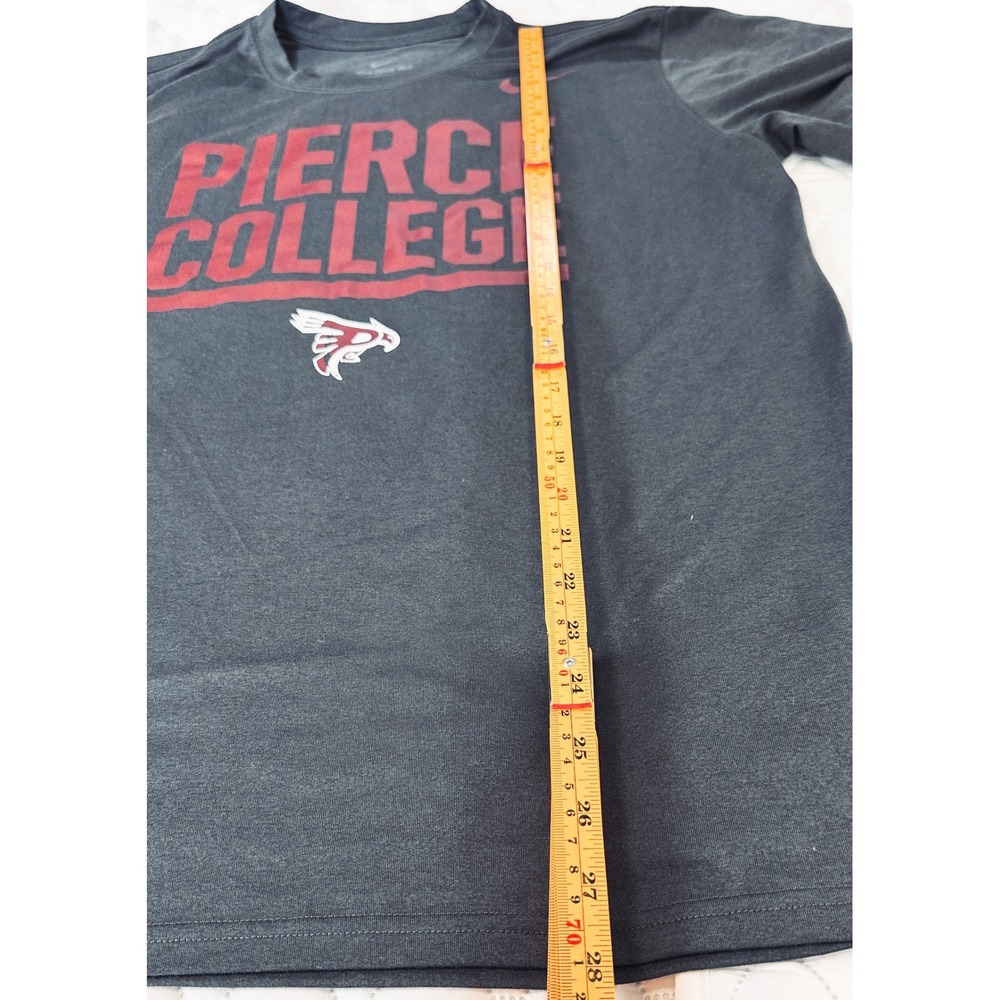 Nike Dri-FIT Pierce College Mens Large T-Shirt Gray Heathered Graphic Tee L - Picture 3 of 5